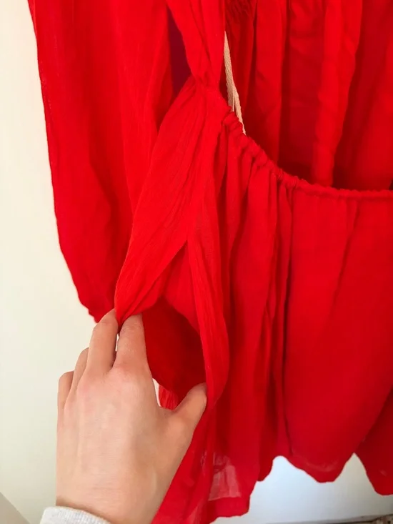 Free People Vibrant Red Backless Dress - Picture 7 of 7